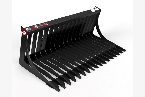 V20 Mini Skid Steer Skeleton Rock Bucket