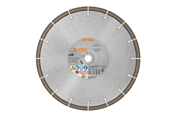D-R80 12" Diamond Cutting Wheel, Rescue Photo