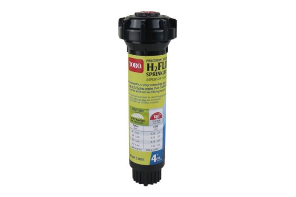 H₂FLO™ Precision™ Spray Sprinkler, 4" Pop-Up with Nozzle, 8' to 15' Half (53893)