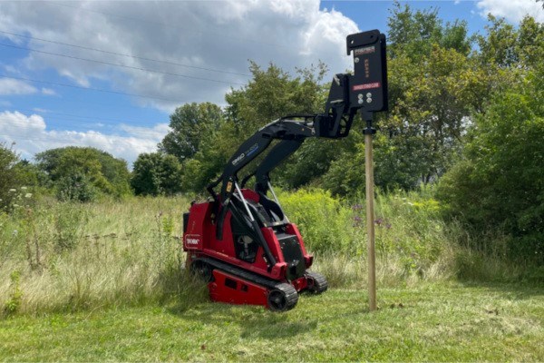 Model Mini Skid Steer Post Driver PD500