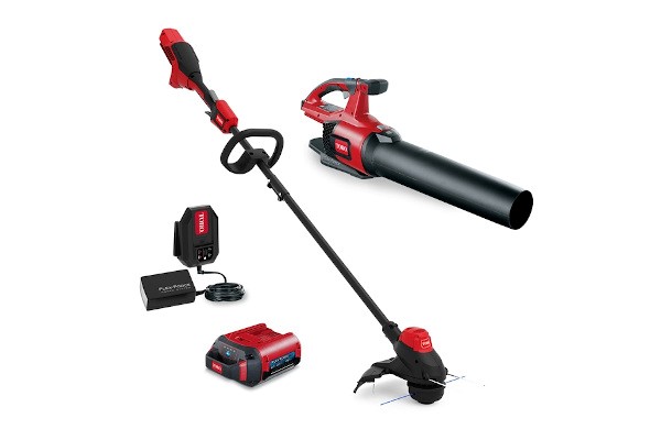 60V MAX* Electric Battery String Trimmer / Leaf Blower Combo Kit (51881)