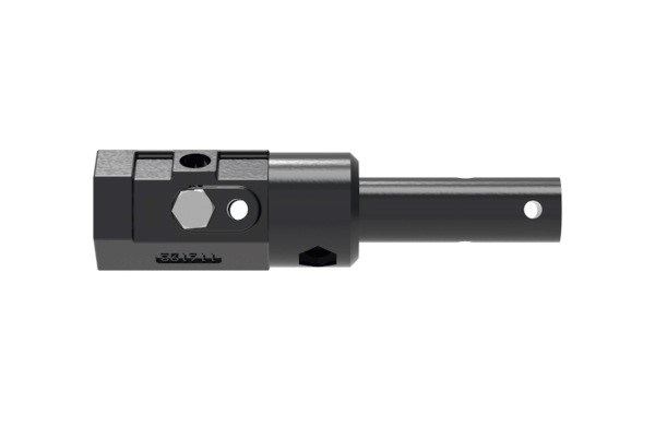 2-in Hex Female to 2.5-in Round Male w/ .5 in bolt hole 2-in Hex Female to 2.5-in Round Male w/ .5 in bolt hole